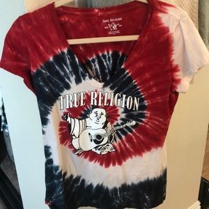 True Religion Buddha Tie Dye Shirt